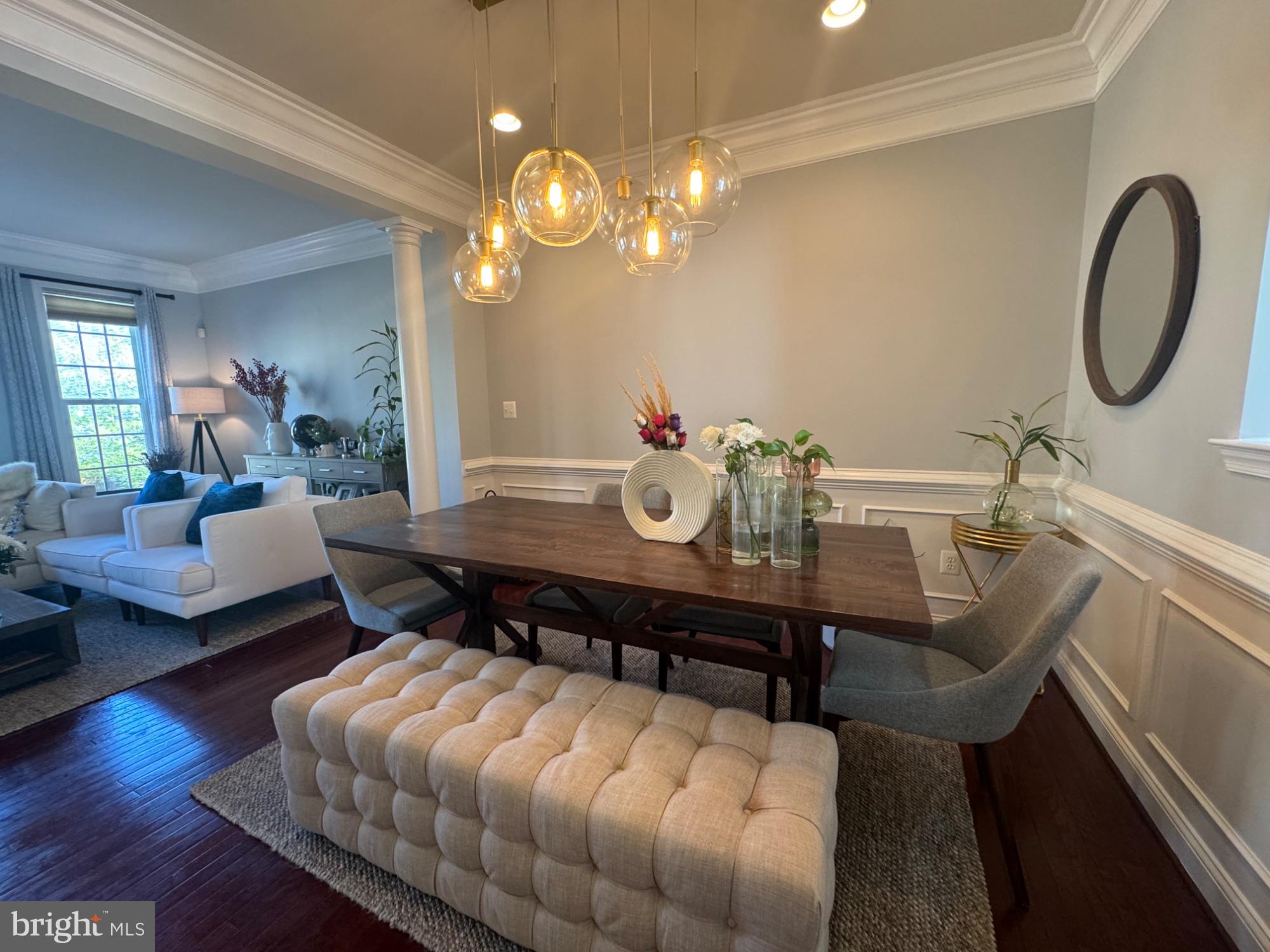 25577 Soft Mist Terrace Aldie, VA 20105 - Photo 9 of 30 Elegant dining space with modern charm.