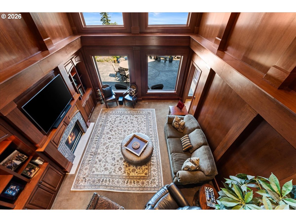 37123 Northeast Reed Road Corbett, OR 97019 - Photo 32 of 48 a view of living room with furniture and a flat screen tv