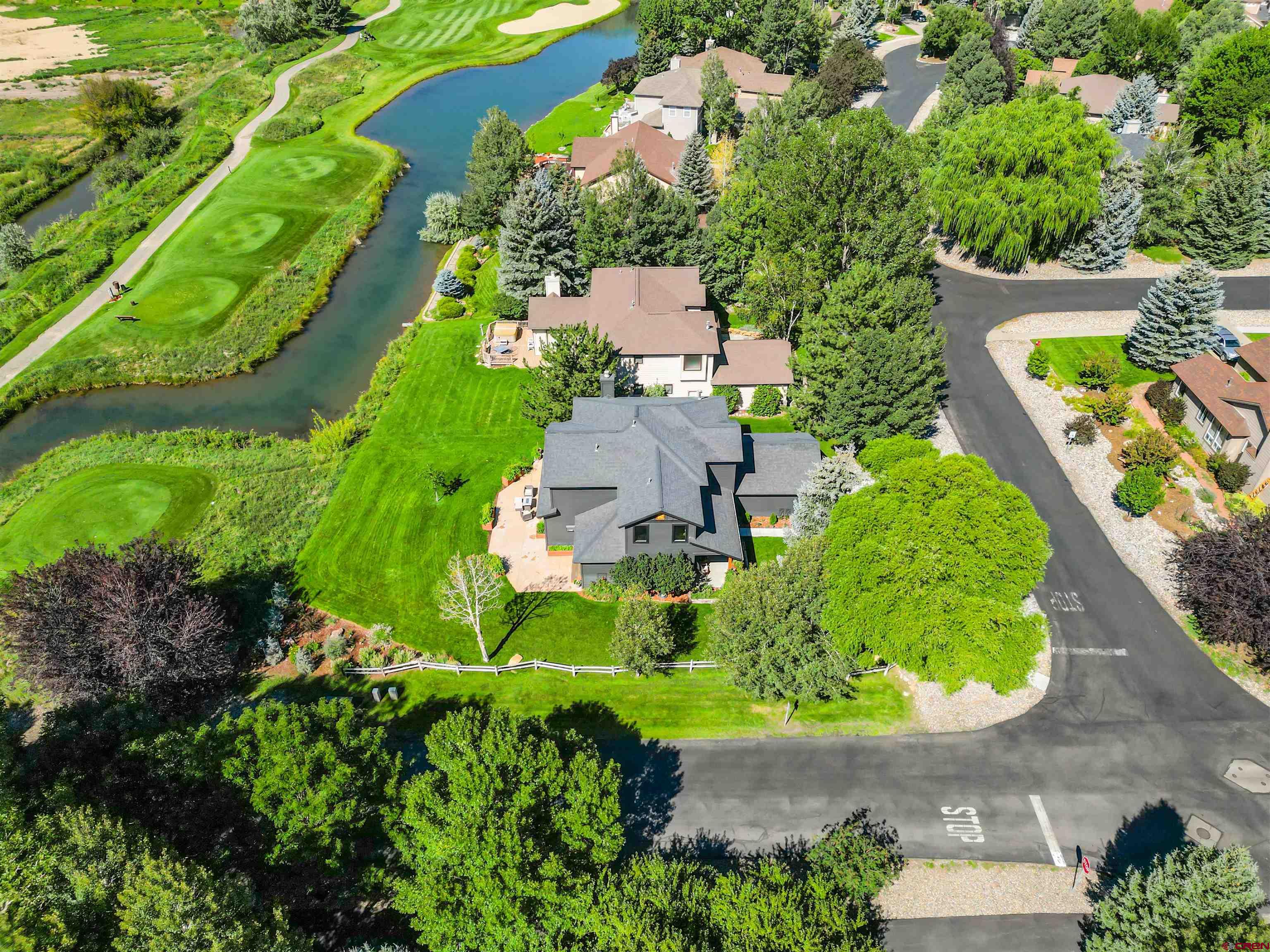 17 St Andrews Circle Durango, CO 81301 - Photo 25 of 28 an aerial view of a house with a garden