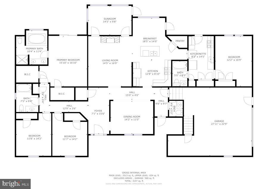 33740 Shockley Road Parsonsburg, MD 21849 - Photo 33 of 35 Main Level Floor Plan