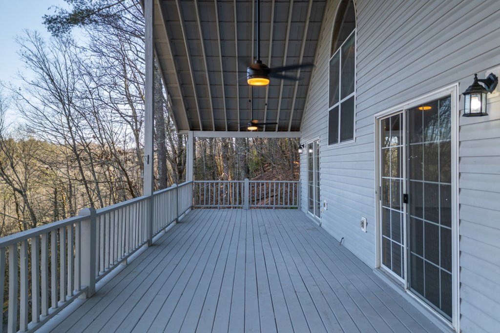 144 River Watch Terrace Murphy, NC 28906 - Photo 28 of 60 a view of a balcony with wooden floor