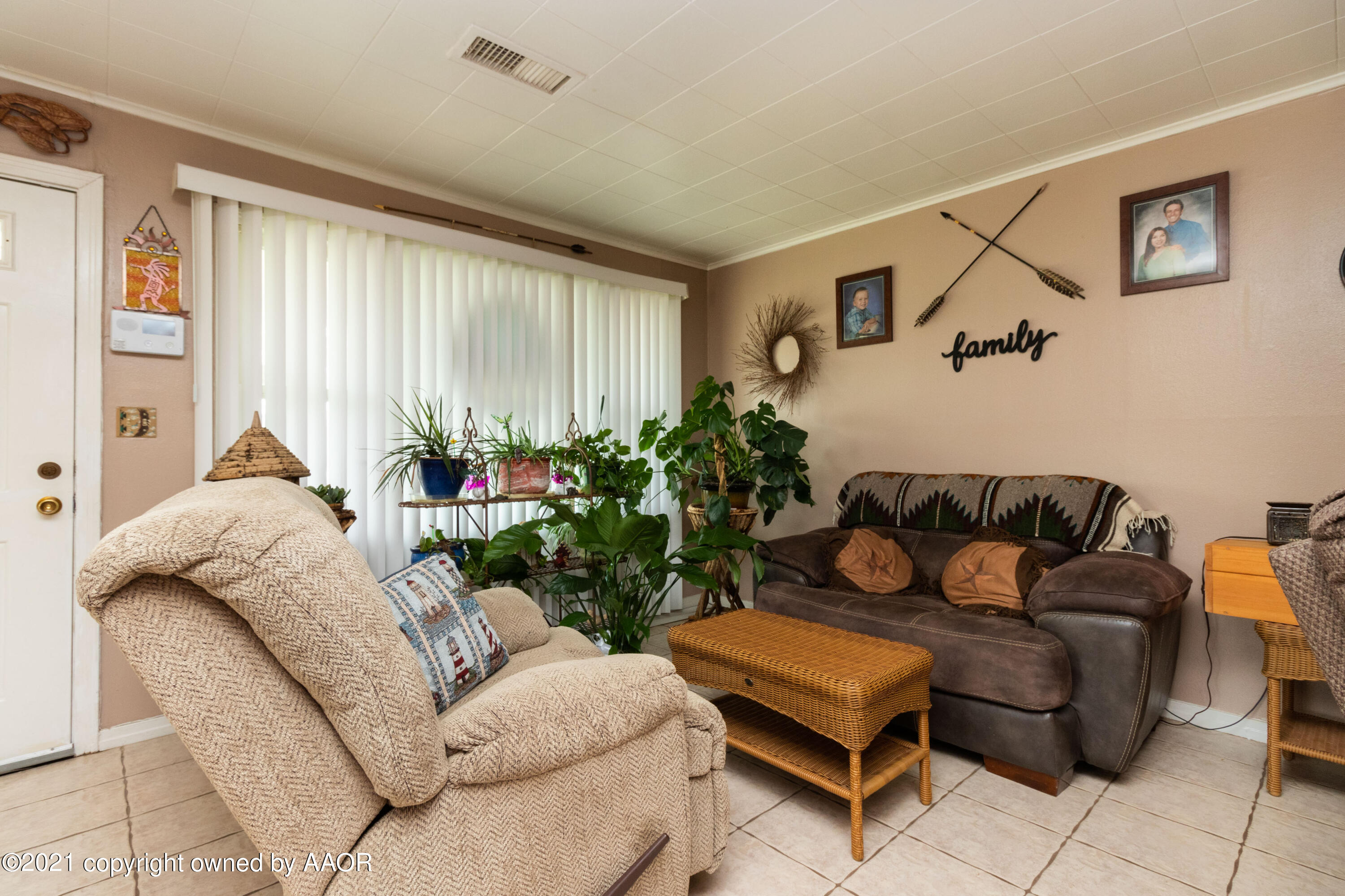 4600 Parker Street Amarillo, TX 79110 - Photo 8 of 28 a living room with furniture and a potted plant