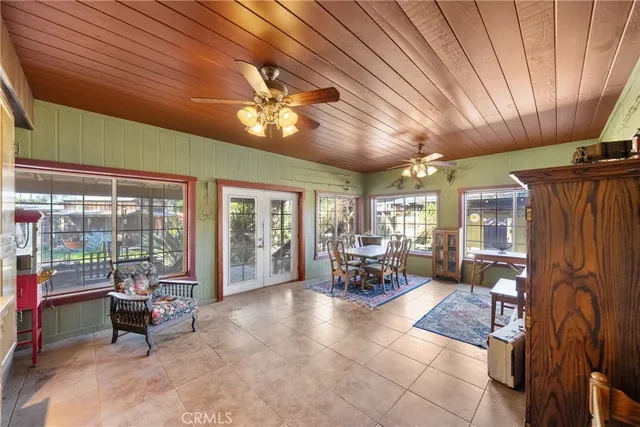 a view of parking garage with cars