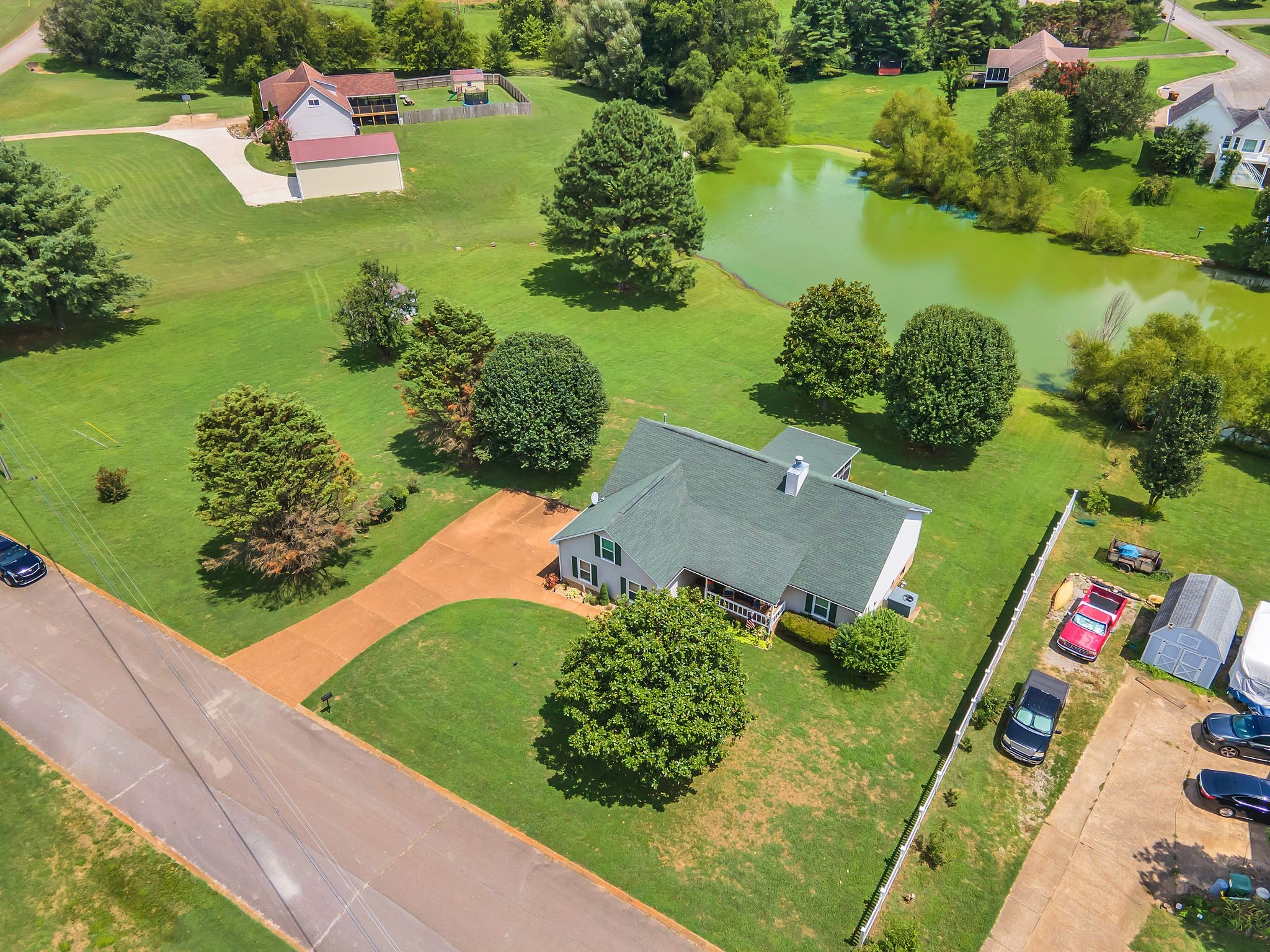 2113 Spring Lake Drive Spring Hill, TN 37174 - Photo 3 of 27 an aerial view of a house having outdoor space