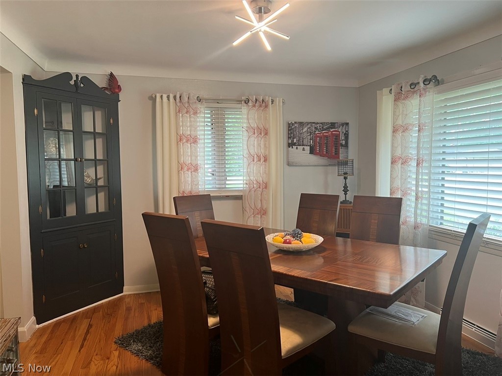 759 Truesdale Road Youngstown, OH 44511 - Photo 8 of 37 Dining area featuring hardwood / wood-style floors