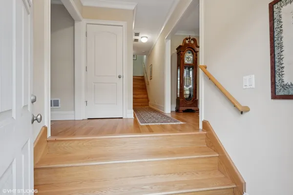 a view of a staircase