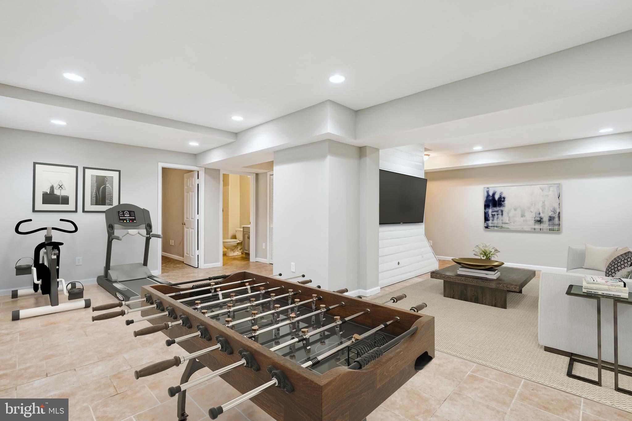 7100 Dudrow Court Springfield, VA 22150 - Photo 32 of 68 Rec Room Virtually staged for inspiration