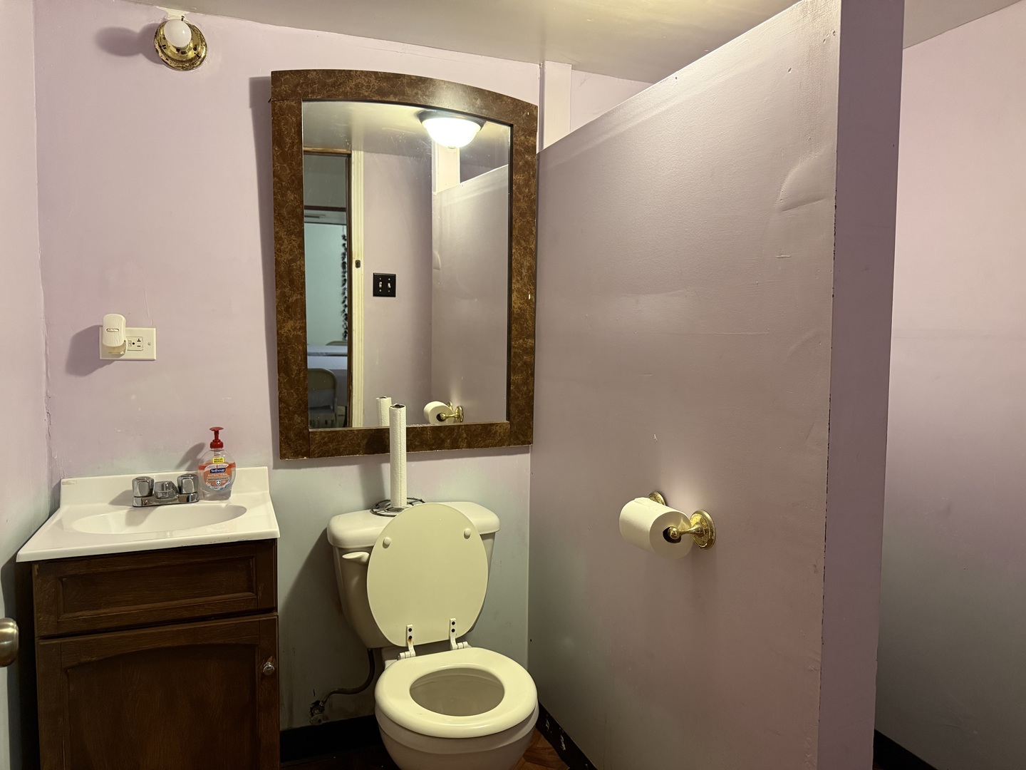 5818 West North Avenue Chicago, IL 60639 - Photo 15 of 37 a bathroom with a sink mirror and toilet