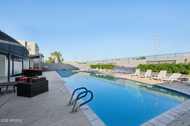 a view of a building with a street