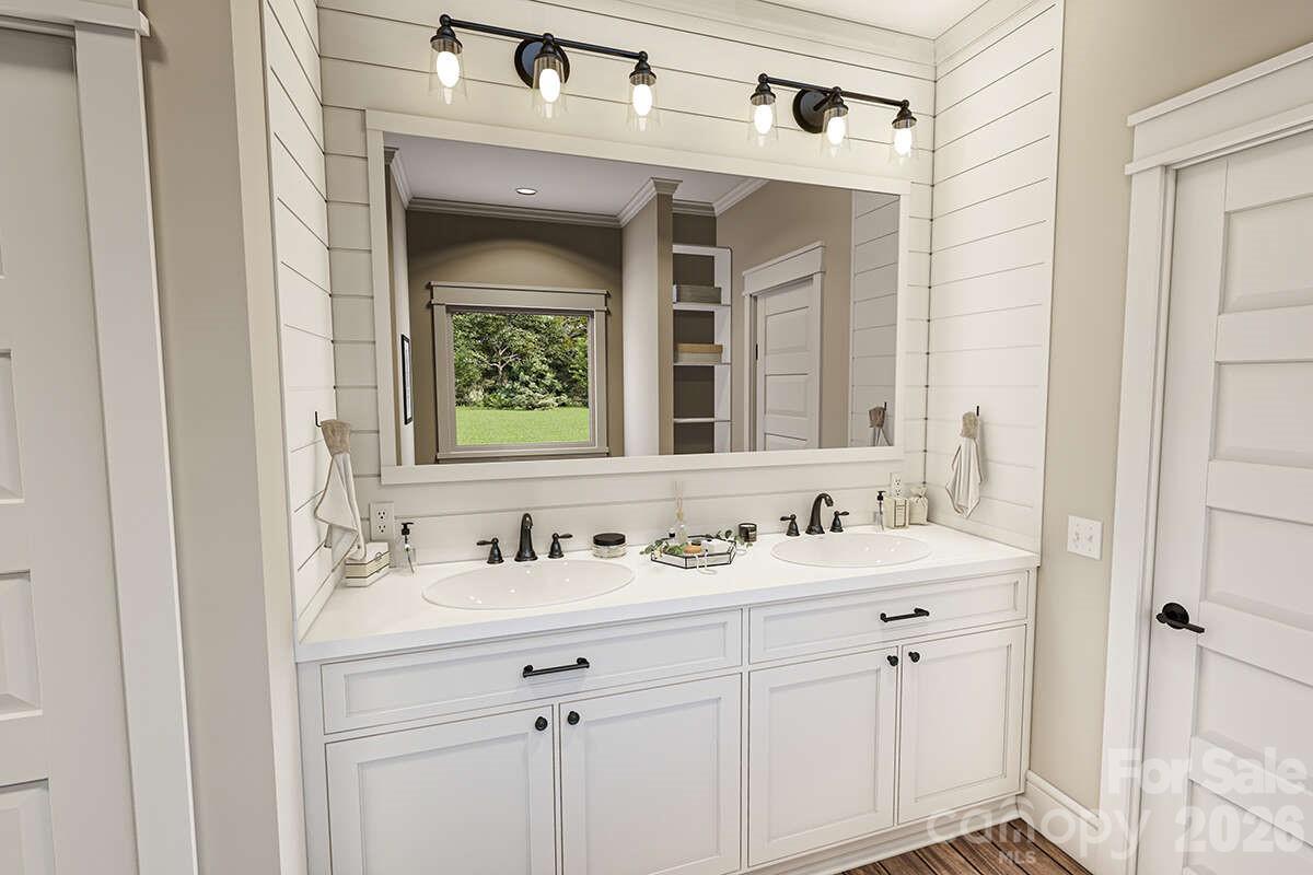 2031 Piper Ridge Drive Lenoir, NC 28645 - Photo 13 of 19 a bathroom with a sink vanity and mirror