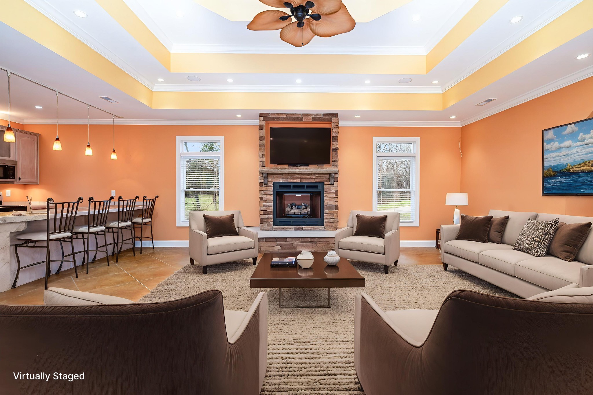 5827 Highway 76 East Springfield, TN 37172 - Photo 18 of 77 a living room with furniture and a flat screen tv