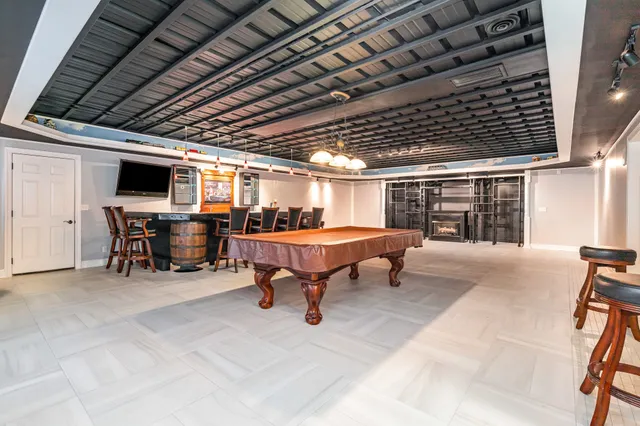 a room with lots of traffic lights