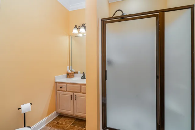 a front view of a house with entertaining space