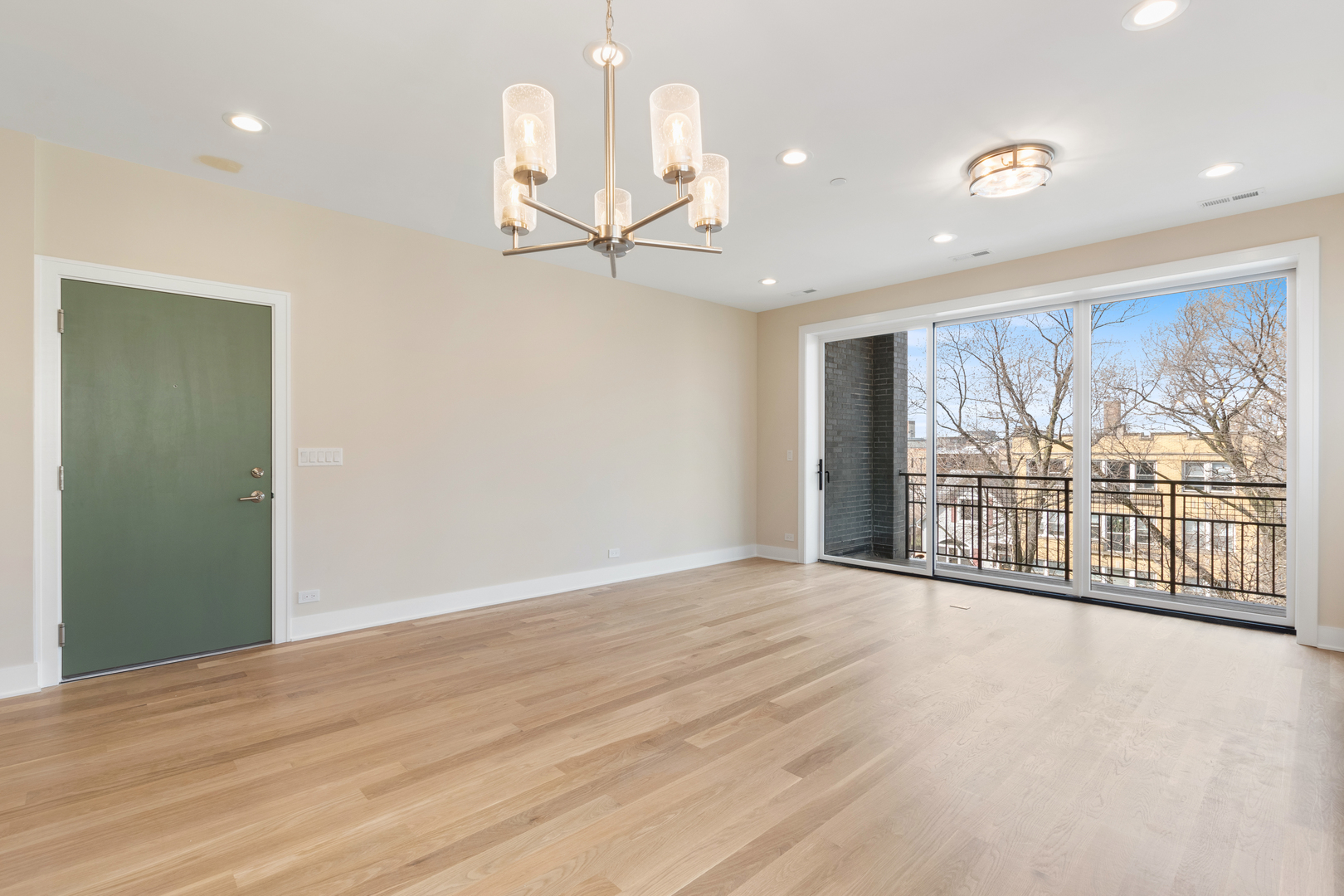 Undisclosed Address Chicago, IL 60640 - Photo 4 of 23 wooden floor in an empty room with a window