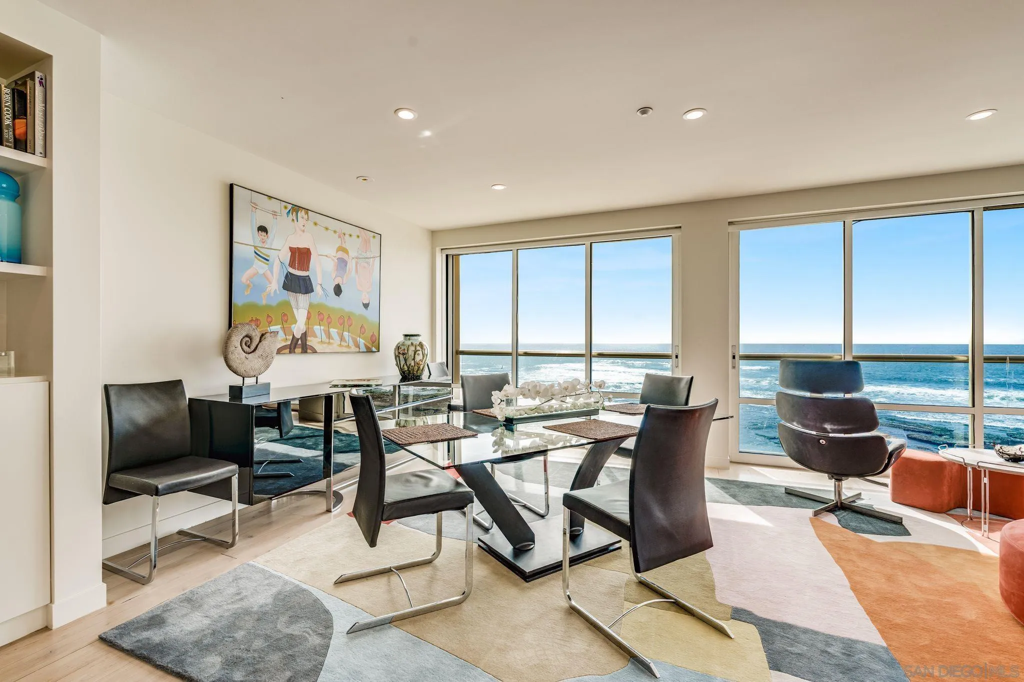 202 Coast Boulevard, Unit 6 La Jolla, CA 92037 - Photo 6 of 22 a living room with furniture and a floor to ceiling window