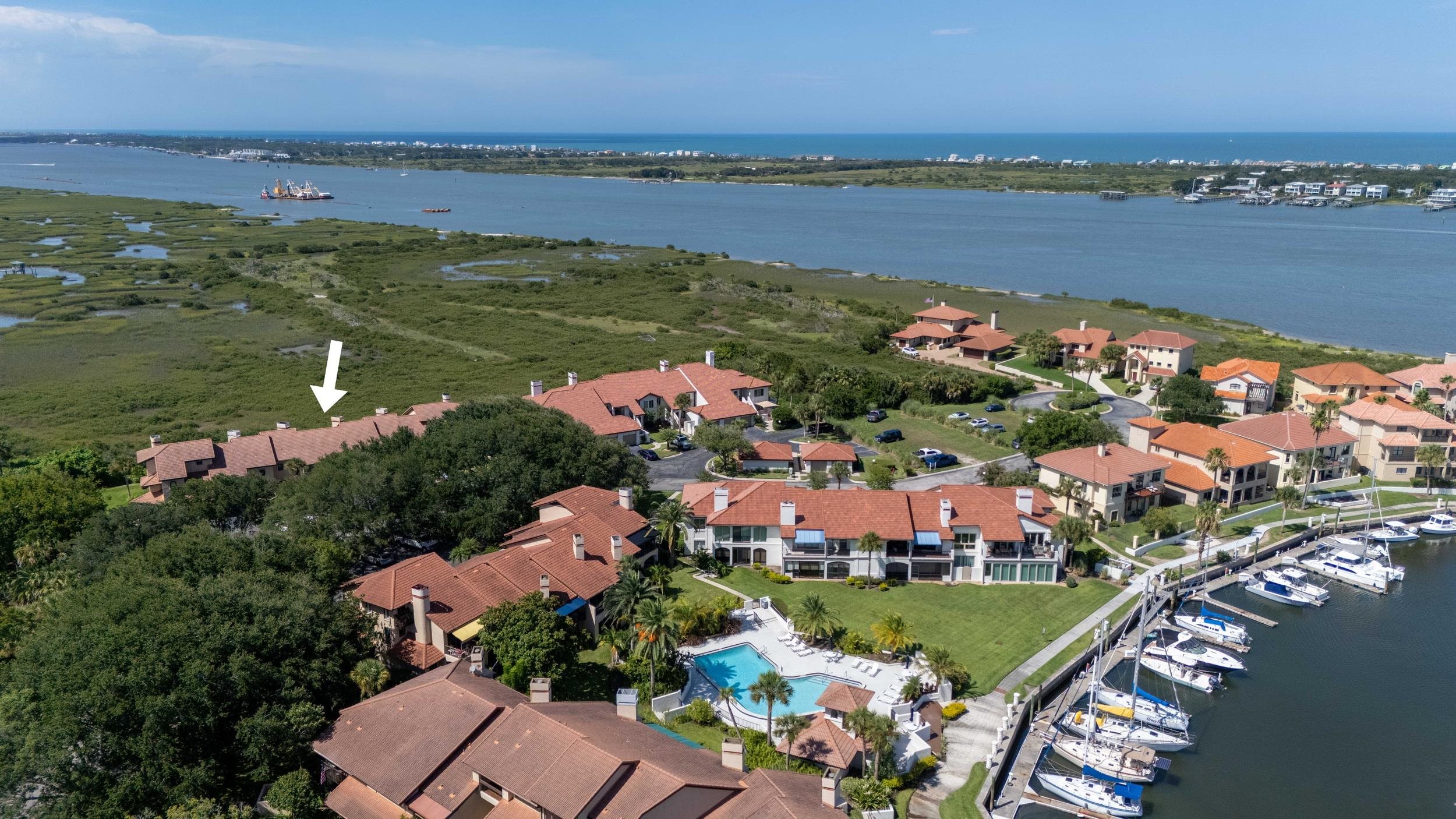 3431 Harbor Drive St. Augustine, FL 32084 - Photo 55 of 61 a view of a city and an ocean view