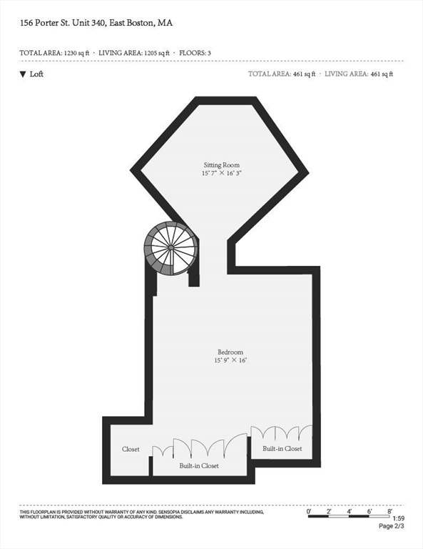 156 Porter Street, Unit 340 Boston, MA 02128 - Photo 9 of 10 a picture of a bench in front of a mirror