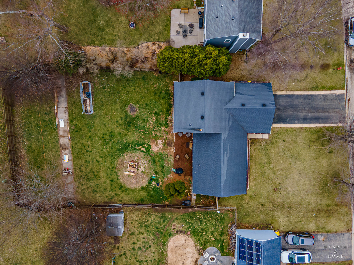 831 Chestnut Court Marengo, IL 60152 - Photo 29 of 29 an aerial view of a house with garden space and street view