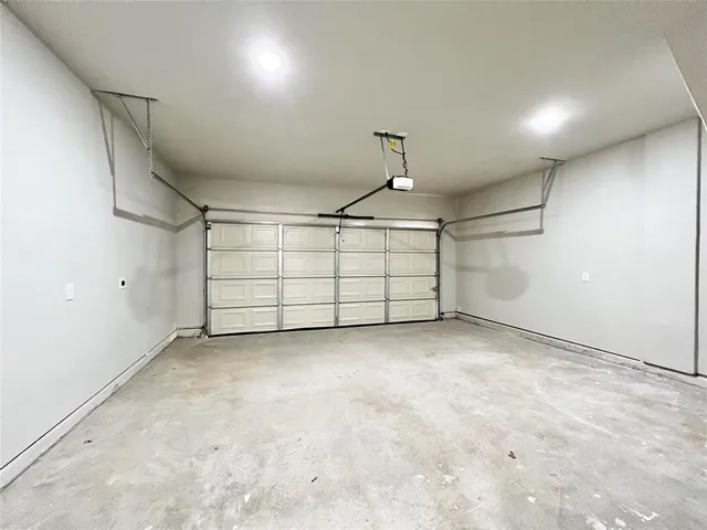 a view of a garage