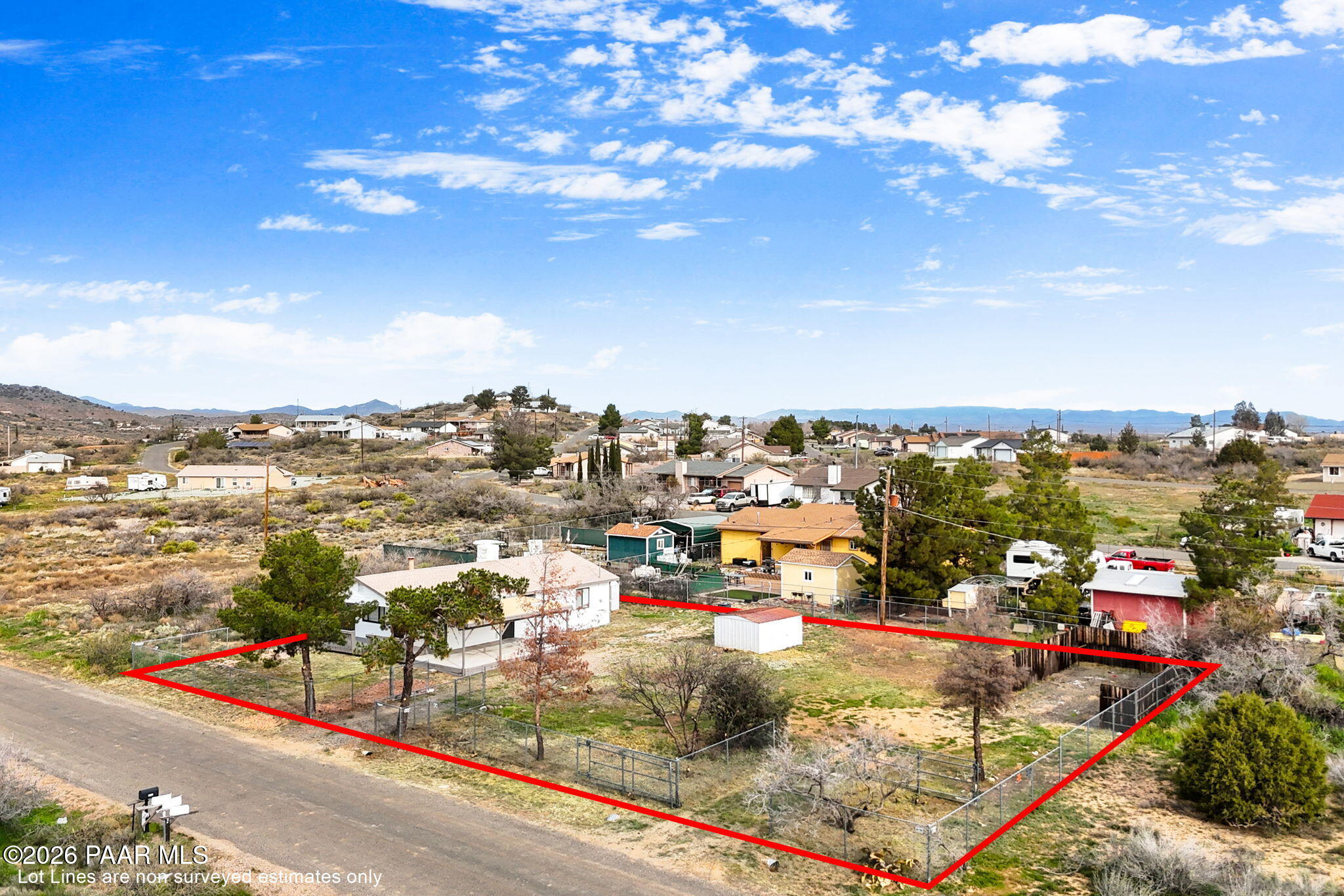 20102 East Antelope Road Mayer, AZ 86333 - Photo 2 of 24 2-Aerial (1) Lot Lines