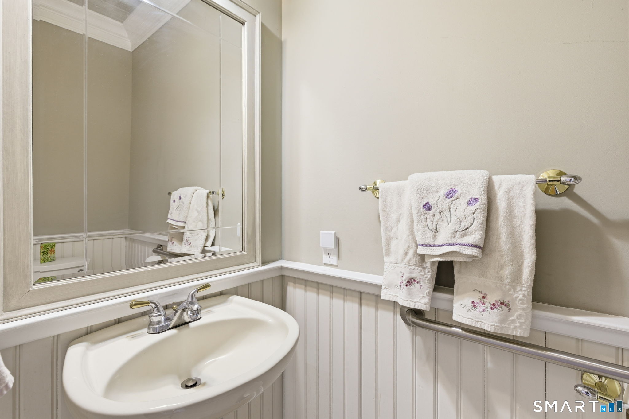 22 Misty Vale Road Newtown, CT 06482 - Photo 12 of 30 a bathroom with a sink and a mirror
