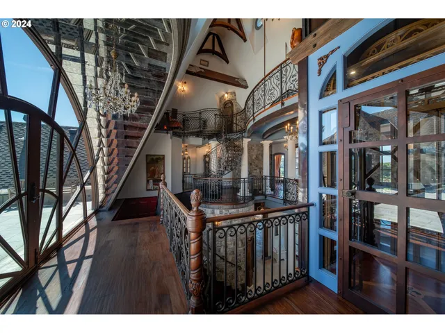 a view of a livingroom with a flesh screen