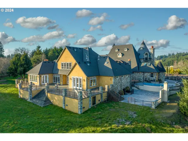 a view of an ocean and a mountain