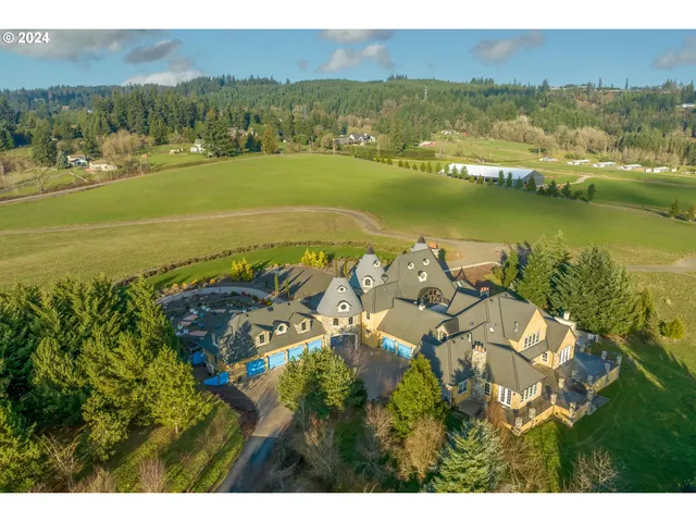 a view of a swimming pool and lake view