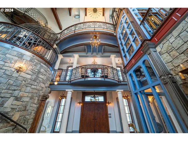 a view of a staircase