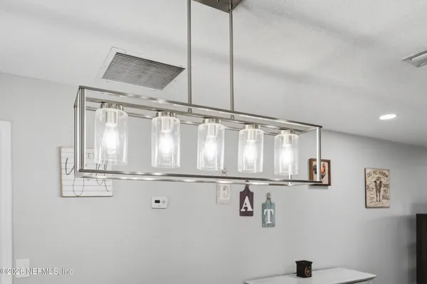 a close view of light fixtures