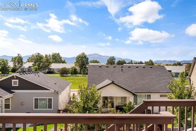 a aerial view of a house