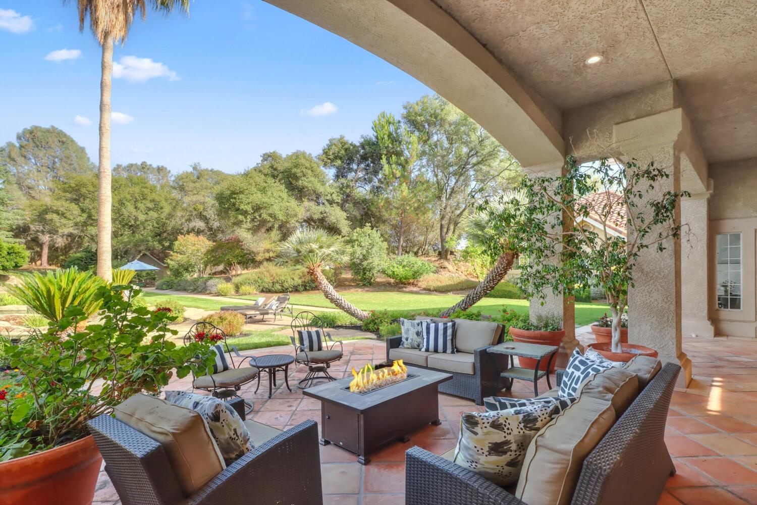 5001 Auburn Folsom Road Loomis, CA 95650 - Photo 77 of 99 a outdoor living space with furniture and garden view
