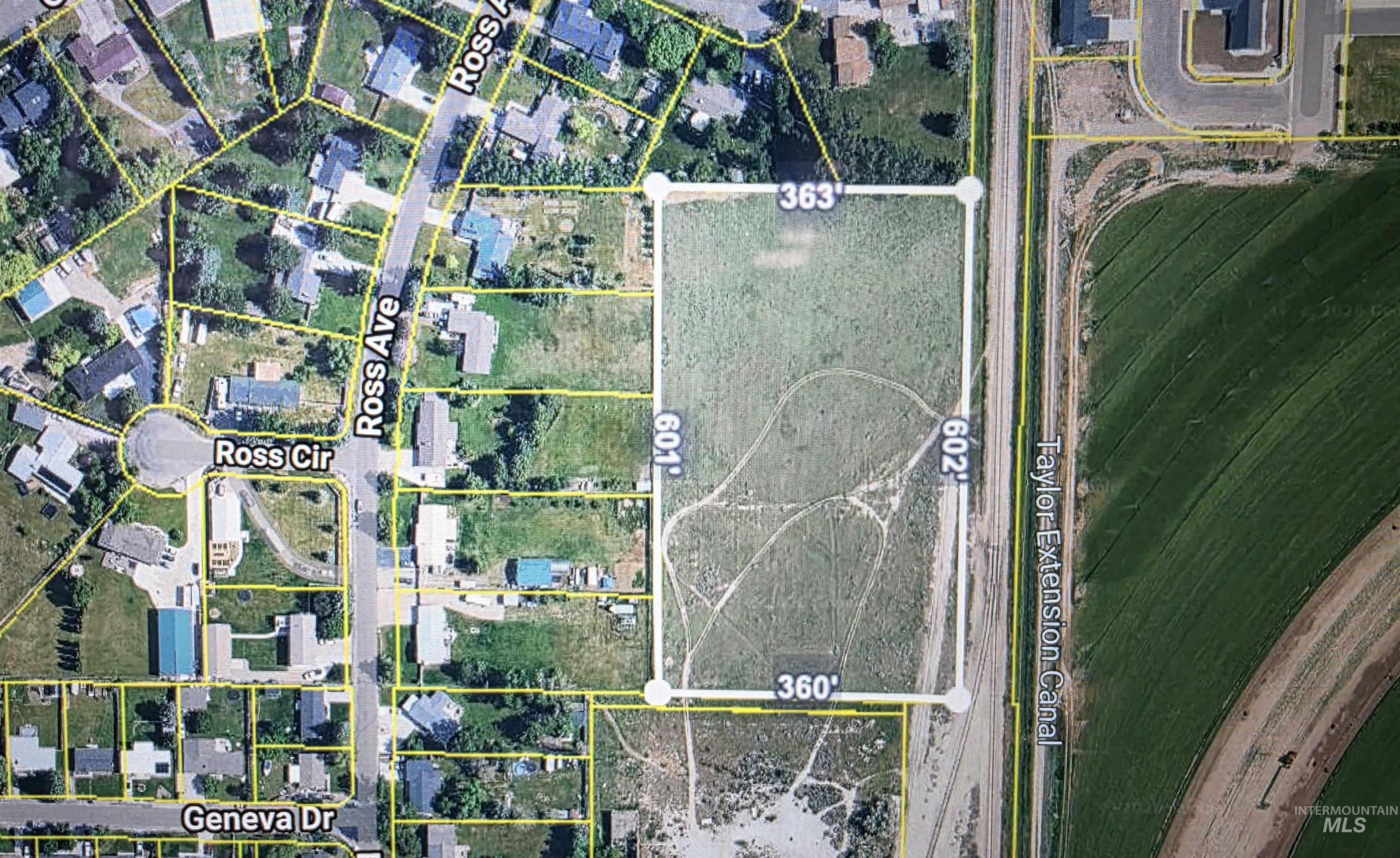 Tbd Tbd Sunnyside East Road Ammon, ID 83406 - Photo 4 of 6 Aerial view of property's location featuring property parcel outlined
