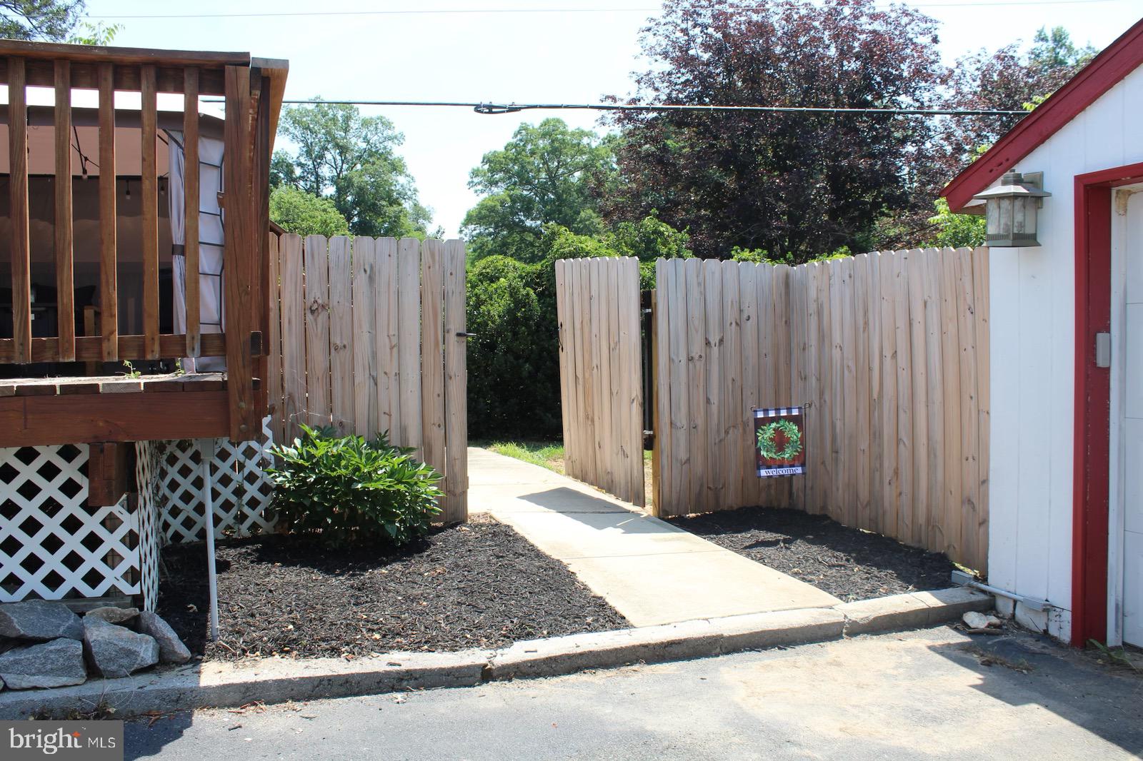 384 Telegraph Road Rising Sun, MD 21911 - Photo 30 of 36 Gate to fenced in yard and fresh mulching