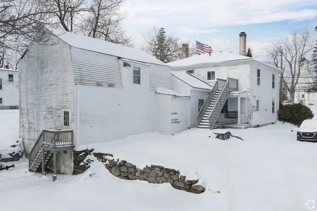 a backyard of a house