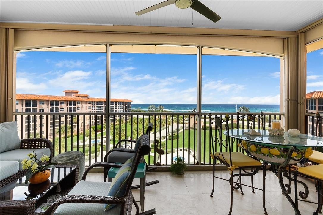 2871 North Ocean Boulevard, Unit D518 Boca Raton, FL 33431 - Photo 2 of 28 a view of a balcony with chairs