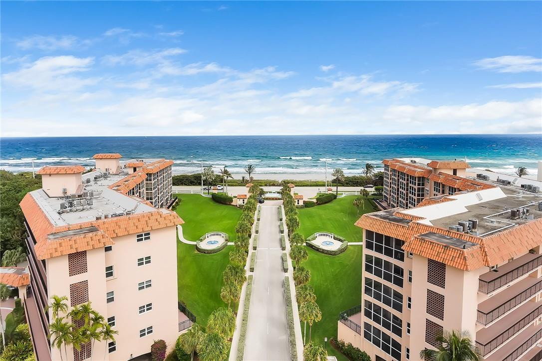 2871 North Ocean Boulevard, Unit D518 Boca Raton, FL 33431 - Photo 25 of 28 an aerial view of a house with a garden