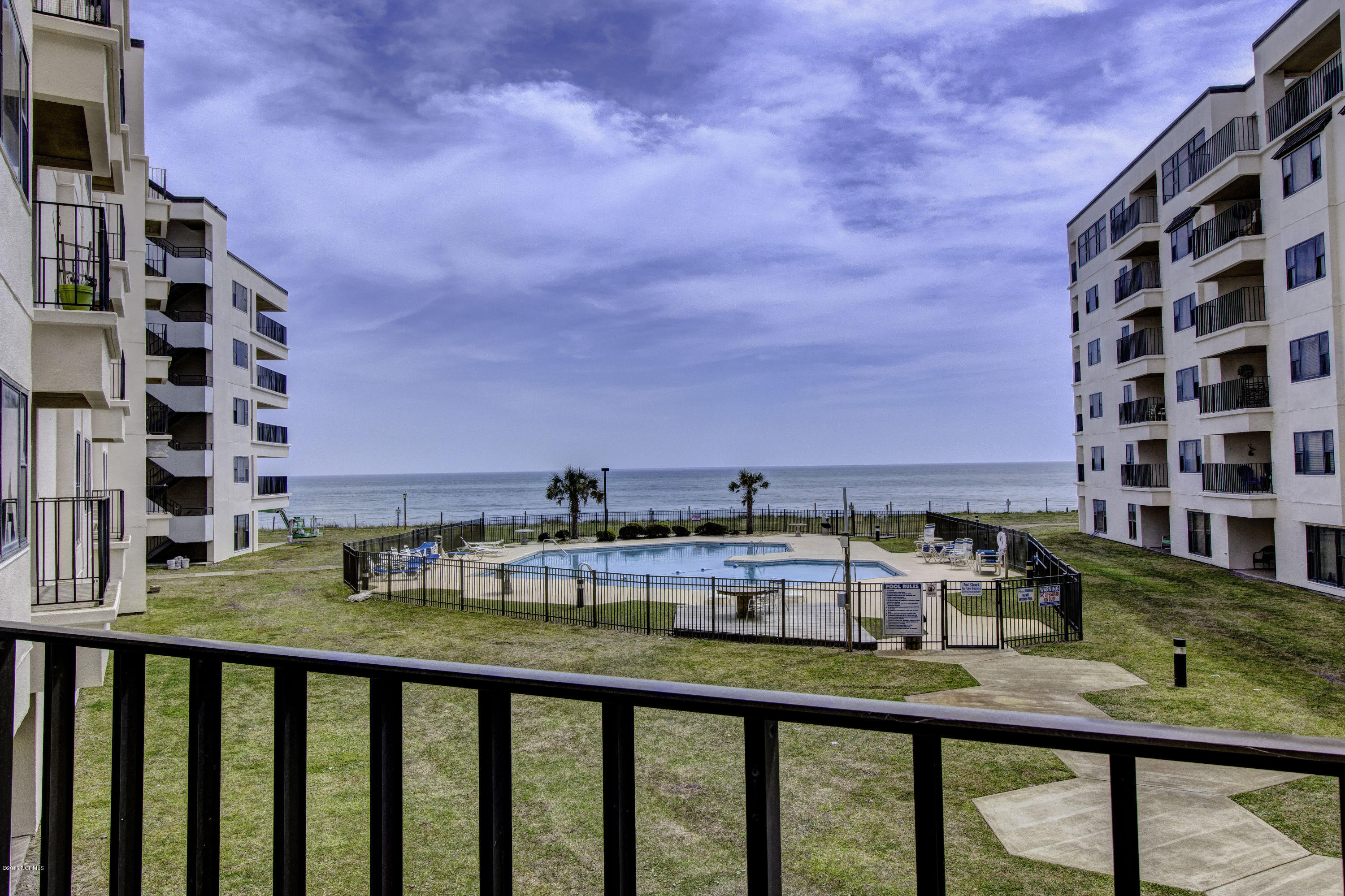 1505 Salter Path Road, Unit 239 Indian Beach, NC 28512 - Photo 14 of 16 Pool views from deck from Second floor deck