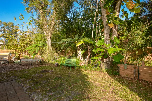 a view of yard with tree