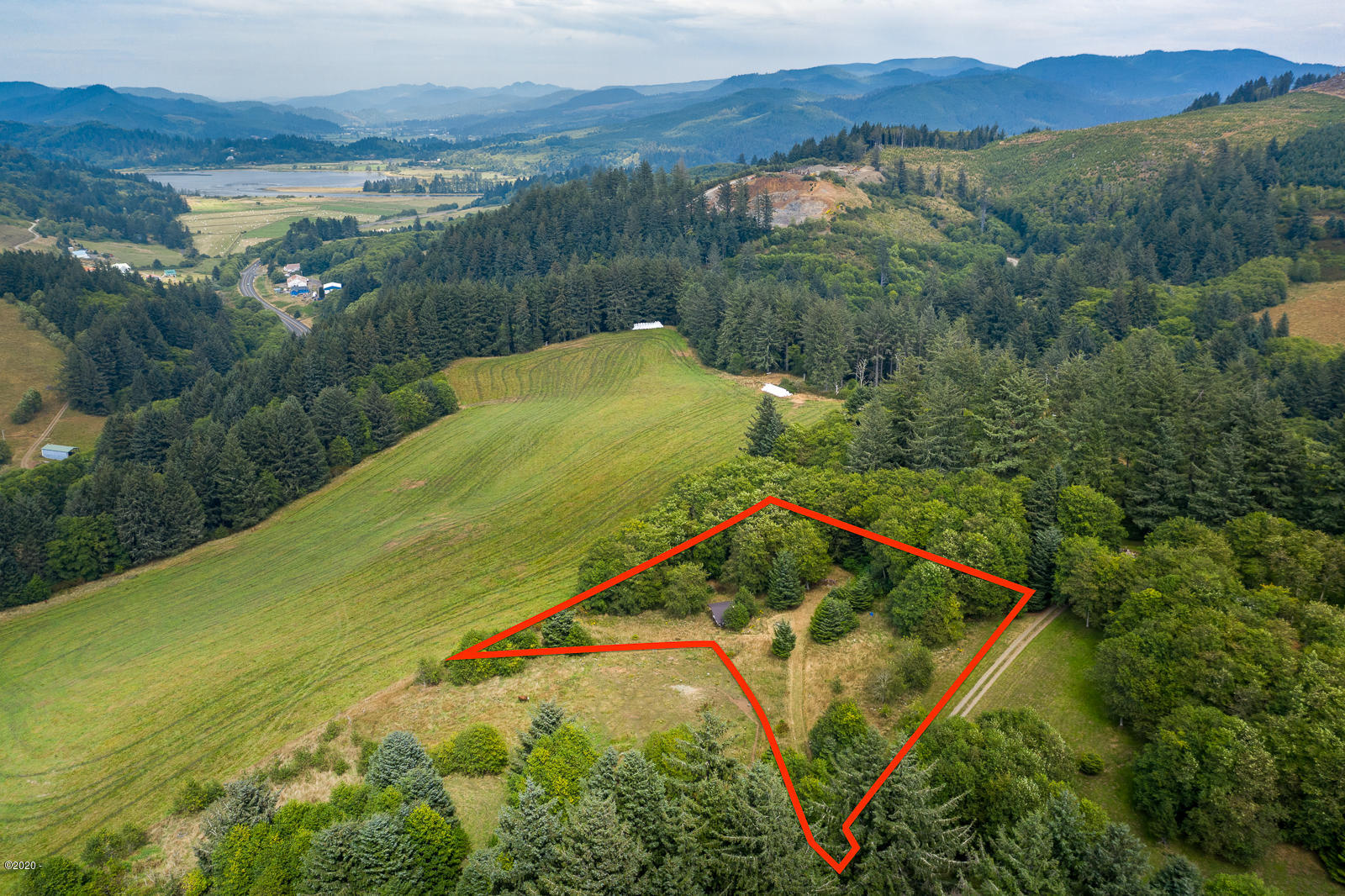 501 Rowan Road Neskowin, OR 97149 - Photo 18 of 21 Aerial lot lines approximate