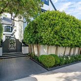 a front view of a house