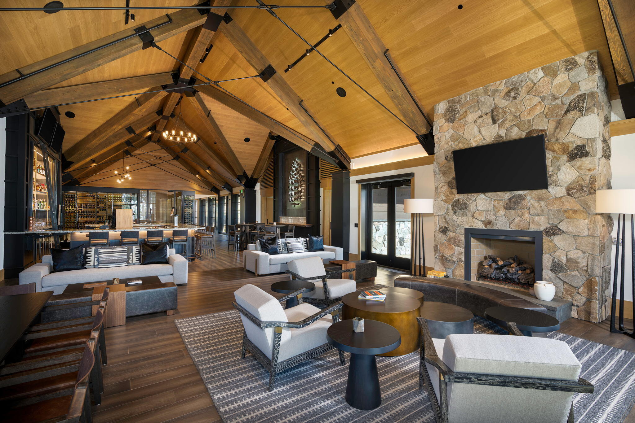 3541 Golf Club Drive, Unit 1 Carson City, NV 89705 - Photo 15 of 40 a living room with furniture a fireplace and a flat screen tv