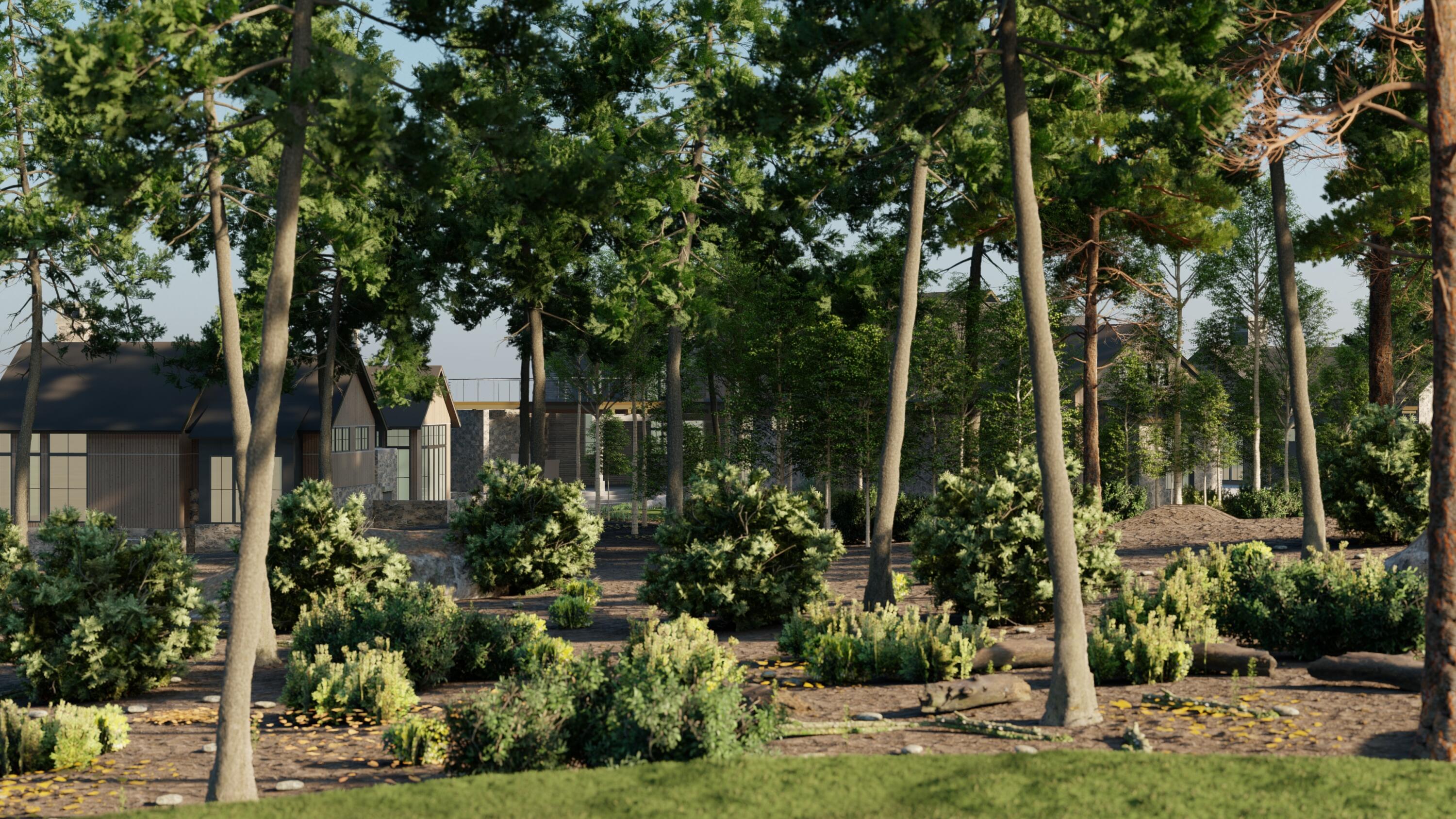 3541 Golf Club Drive, Unit 1 Carson City, NV 89705 - Photo 7 of 40 a view of a garden with potted plants and large trees