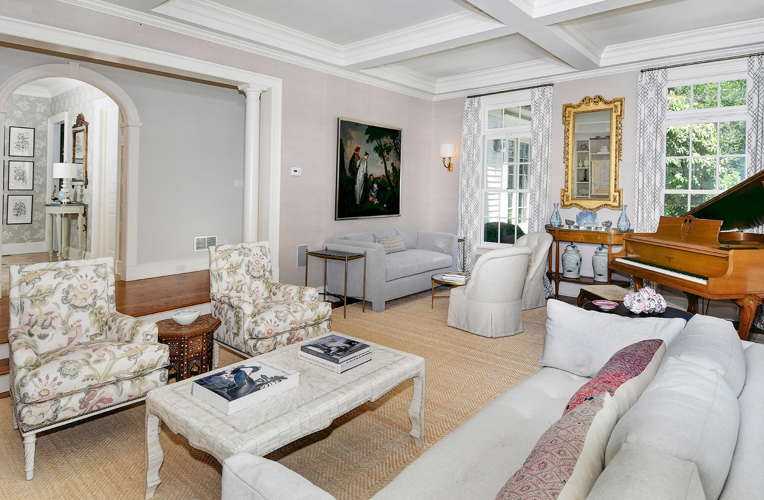 507 Silvermine Road New Canaan, CT 06840 - Photo 21 of 40 a living room with furniture and a large window