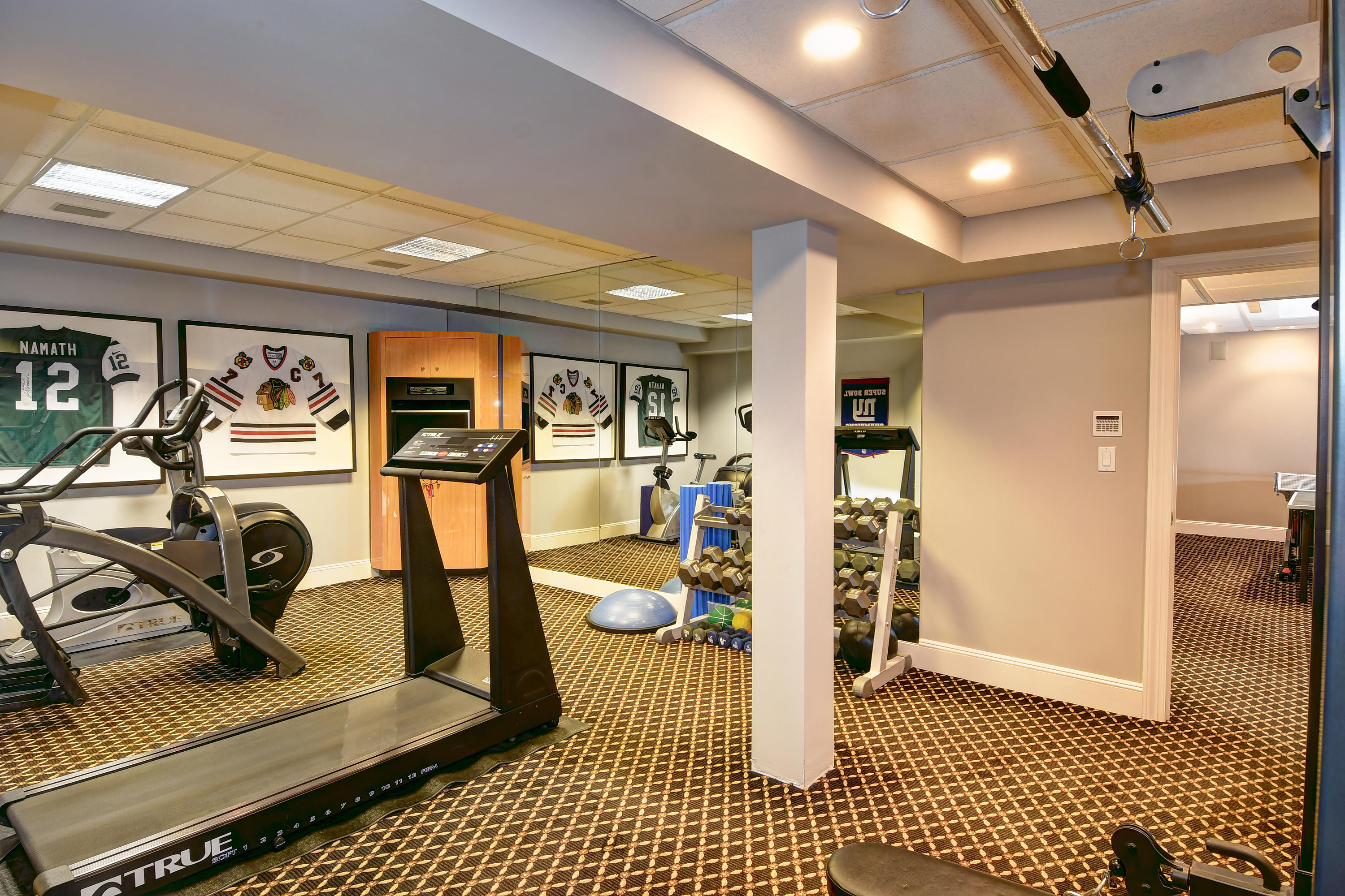 507 Silvermine Road New Canaan, CT 06840 - Photo 38 of 40 a view of a room with gym equipment