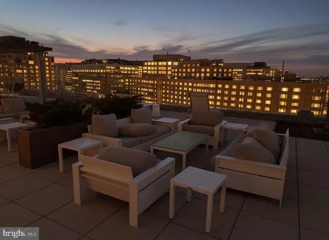 a view of ocean and with city