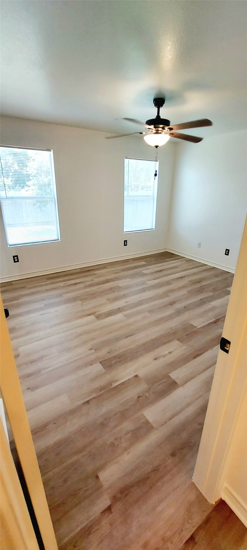 17609 Soapberry Cove Elgin, TX 78621 - Photo 17 of 38 en empty room with windows and ceiling fan
