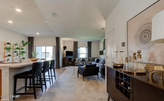 a kitchen with lots of counter top space