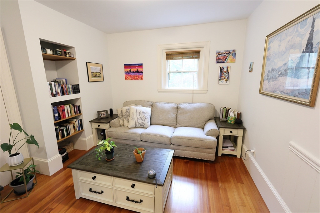 107 Waban Hill Road, Unit R Newton, MA 02467 - Photo 5 of 21 a living room with furniture and a wooden floor