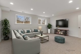 216 Green Bay Road Lake Bluff, IL 60044 - Photo 22 of 35 a living room with furniture and a flat screen tv